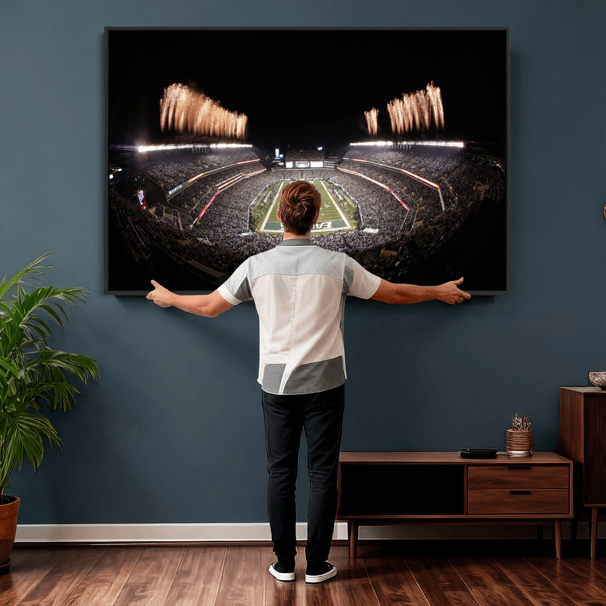 48893-MGV-CV-36X24 - Eagles Field Stadium Wall Art, Lincoln Financial Field