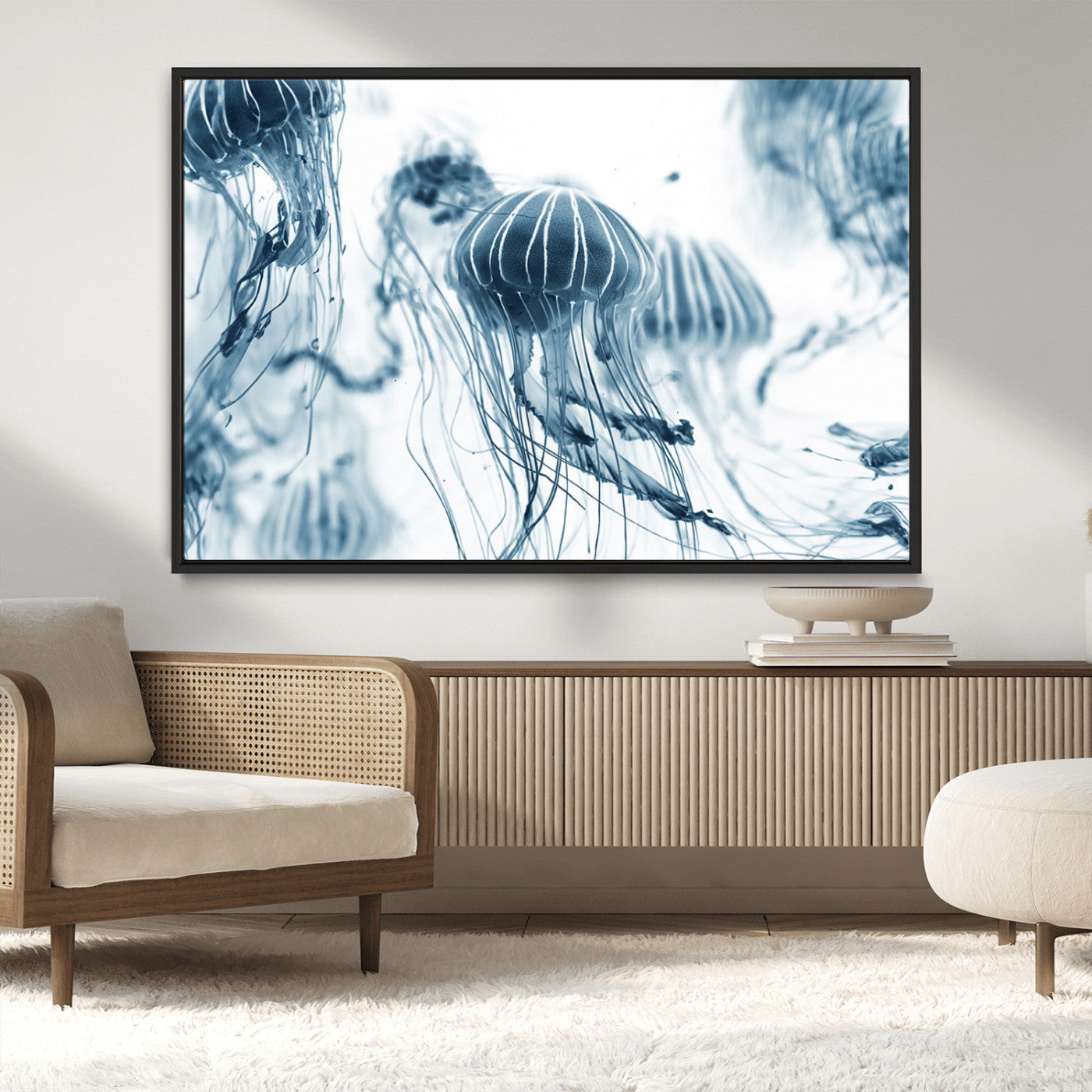 MGV-FC-36X24 - Abstract Jellyfish Canvas Print Wall Art