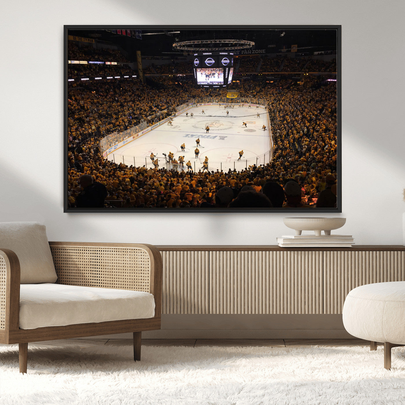 MGV-FC-36X24 - Bridgestone Arena - Nashville Predators Hockey Team Print - Nashville Wall Art Canvas Print