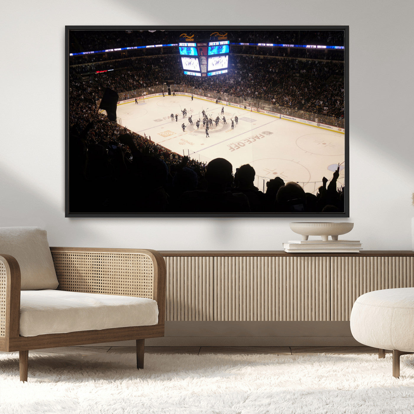 MGV-FC-36X24 - Canada Life Centre Wall Art | Winnipeg Jets Hockey Team Print Canvas | Ready to Hang | Winnipeg Wall