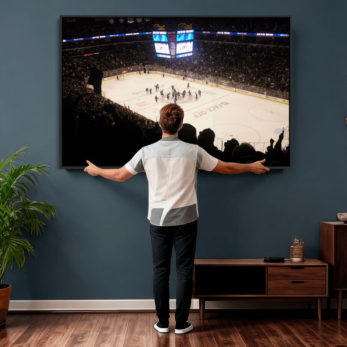 22497-MGV-CV-36X24 - Canada Life Centre Wall Art | Winnipeg Jets Hockey Team Print Canvas | Ready to Hang | Winnipeg Wall