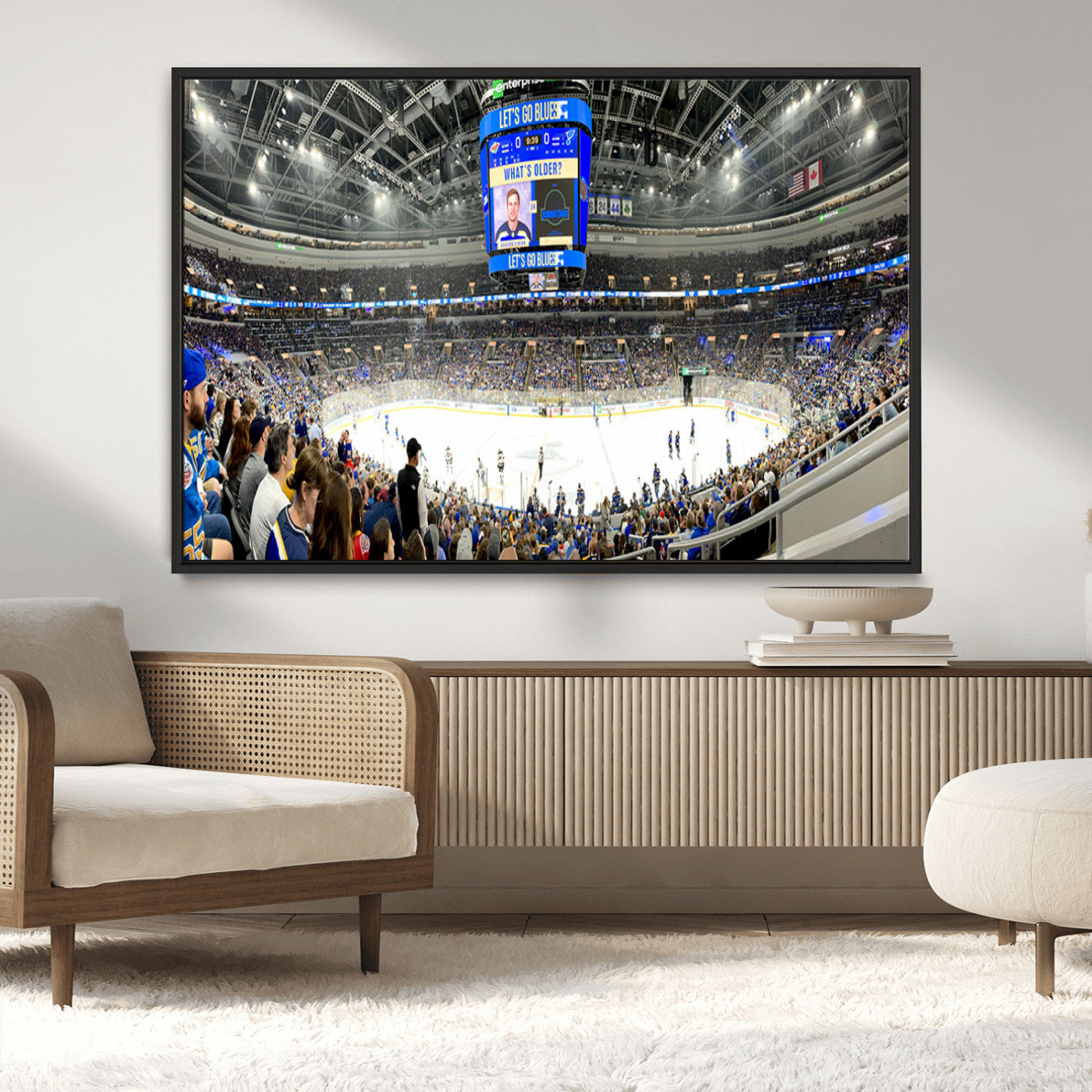 MGV-FC-36X24 - Enterprise Center | Missouri St. Louis Blues Ice Hockey Stadium Wall Art | Canvas Print | Ready to