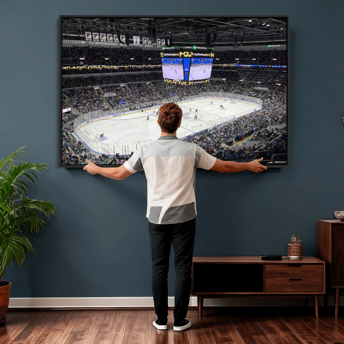 75222-MGV-CV-36X24 - Enterprise Center Missouri St. Louis Blues Hockey Stadium