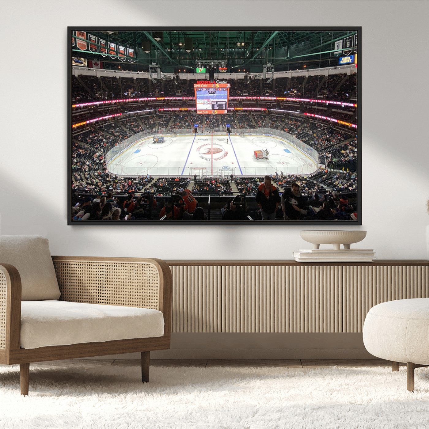 MGV-FC-36X24 - Honda Center California Anaheim Ducks Ice Hockey Stadium Canvas Print Wall Art