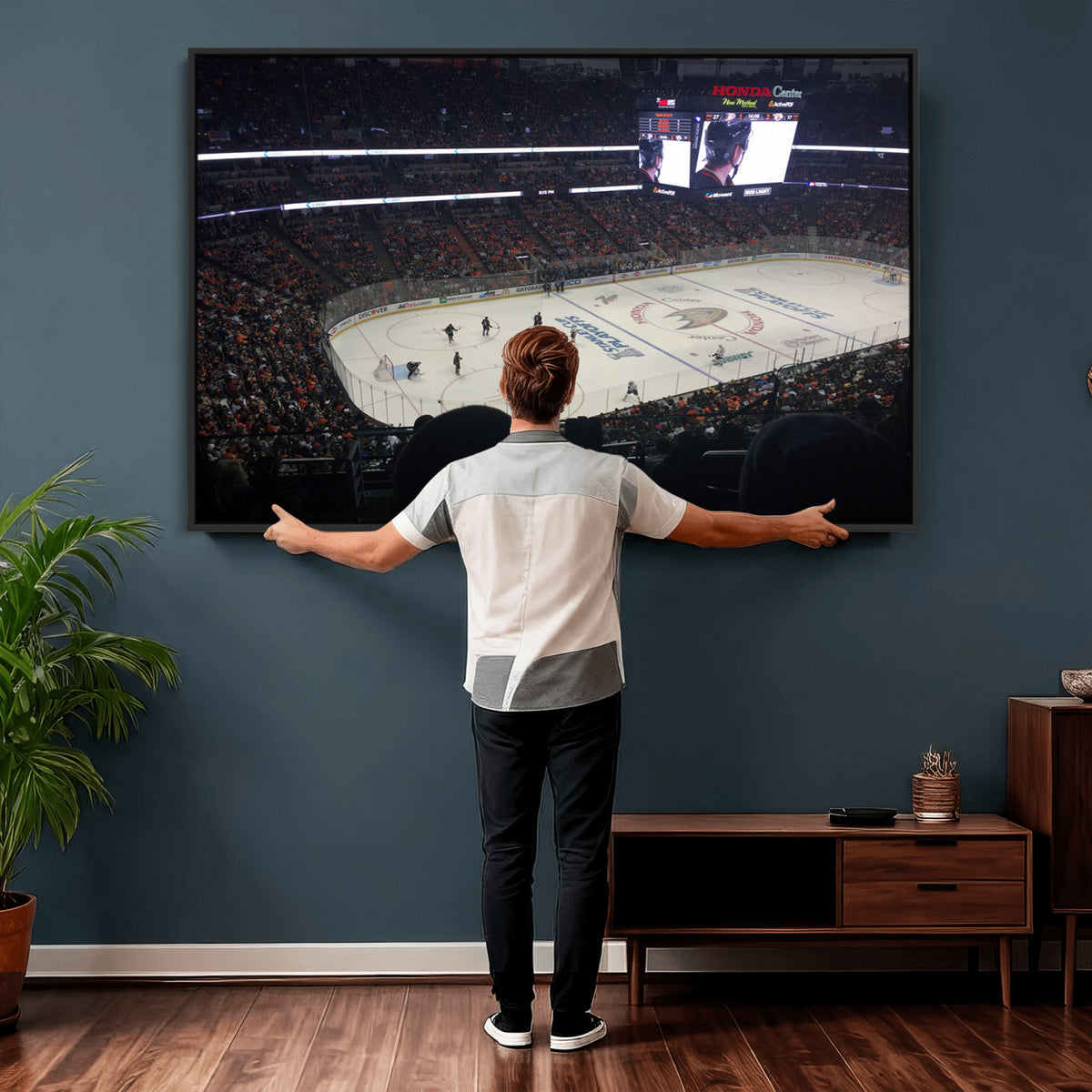 24634-MGV-CV-36X24 - Honda Center California Anaheim Ducks Hockey Stadium Wall Art