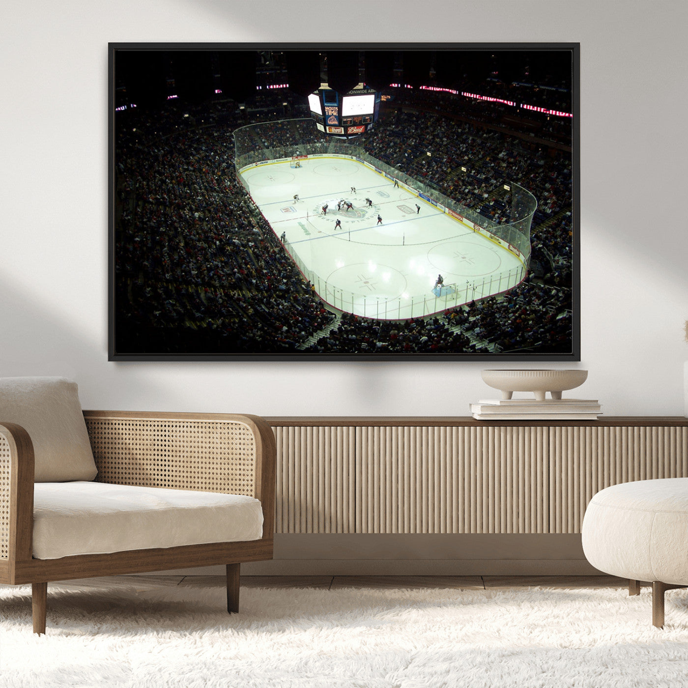 MGV-FC-36X24 - Nationwide Arena Ohio Columbus Blue Jackets Hockey Stadium Canvas Print Wall Art