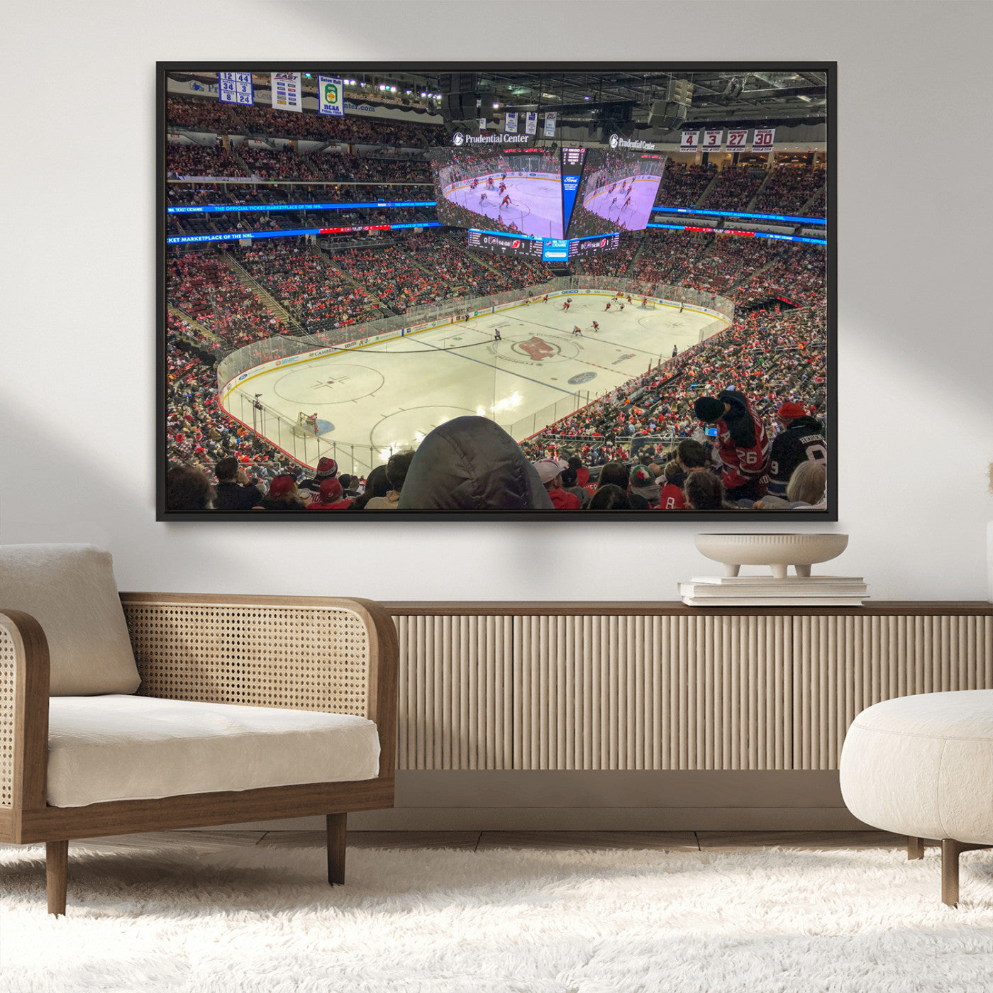 MGV-FC-36X24 - Prudential Center Newark New Jersey Devils Hockey Stadium, New Jersey Devils Hockey Stadium Canvas
