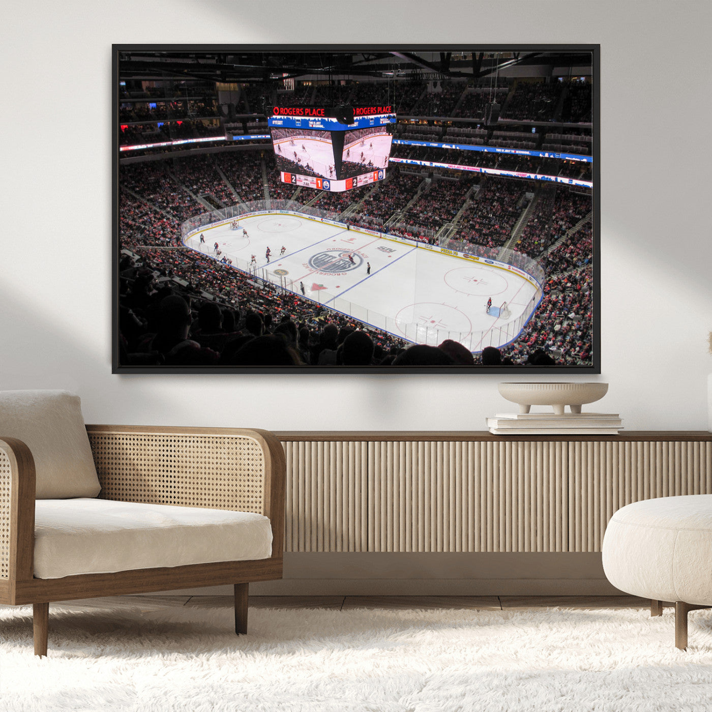 MGV-FC-36X24 - Rogers Place Edmonton Oilers Ice Hockey Stadium Wall Art, Rogers Place Edmonton Oilers Wall Art
