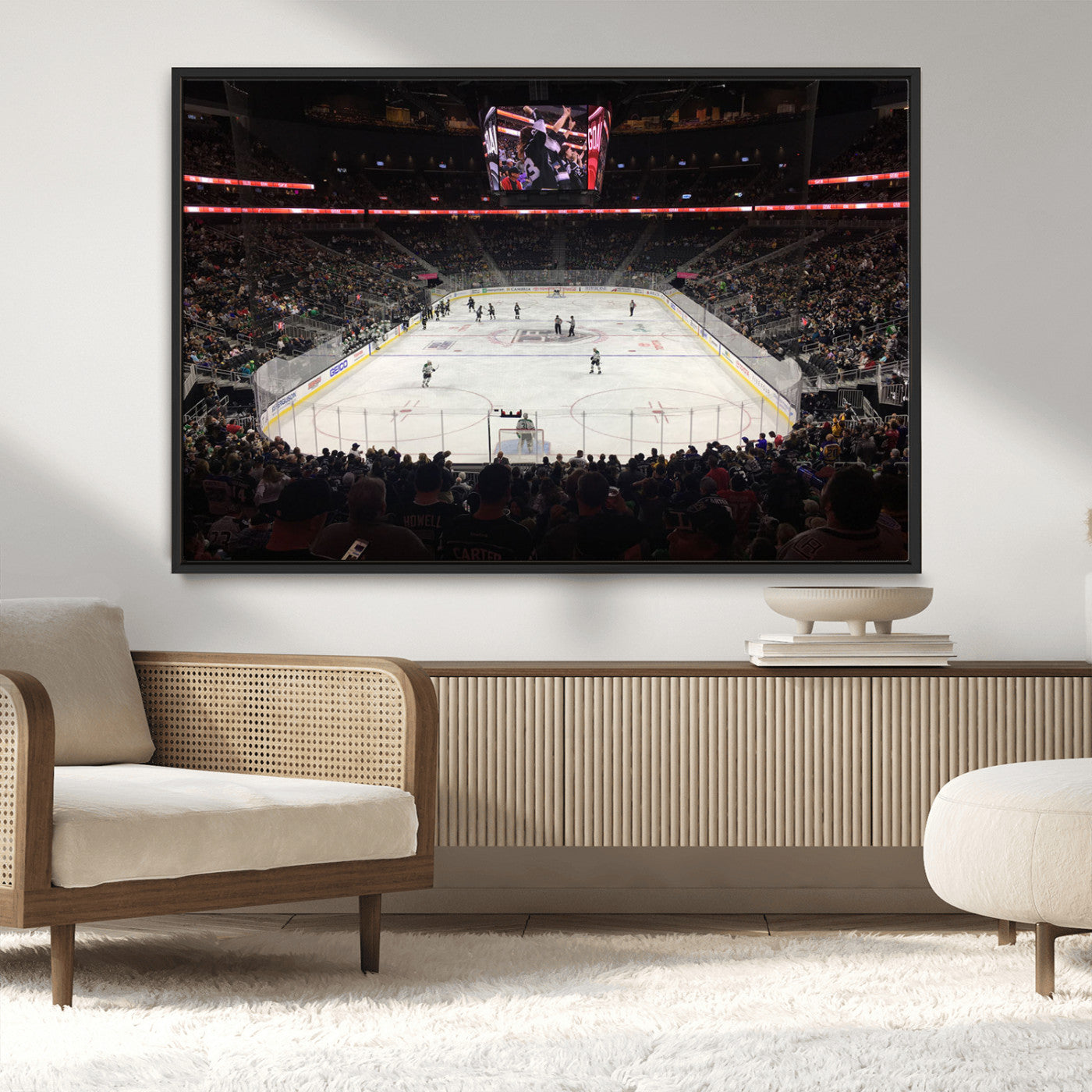 MGV-FC-36X24 - T Mobile Arena Paradise Nevada Vegas Golden Knights Ice Hockey Stadium Canvas Print Wall Art