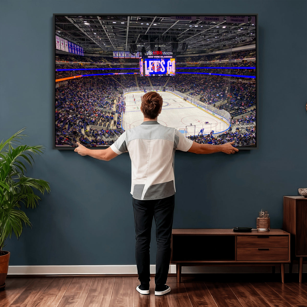 78692-MGV-CV-36X24 - UBS Arena Elmont New York Islanders Ice Hockey Wall Art, UBS Arena Elmont Wall Art Canvas Print