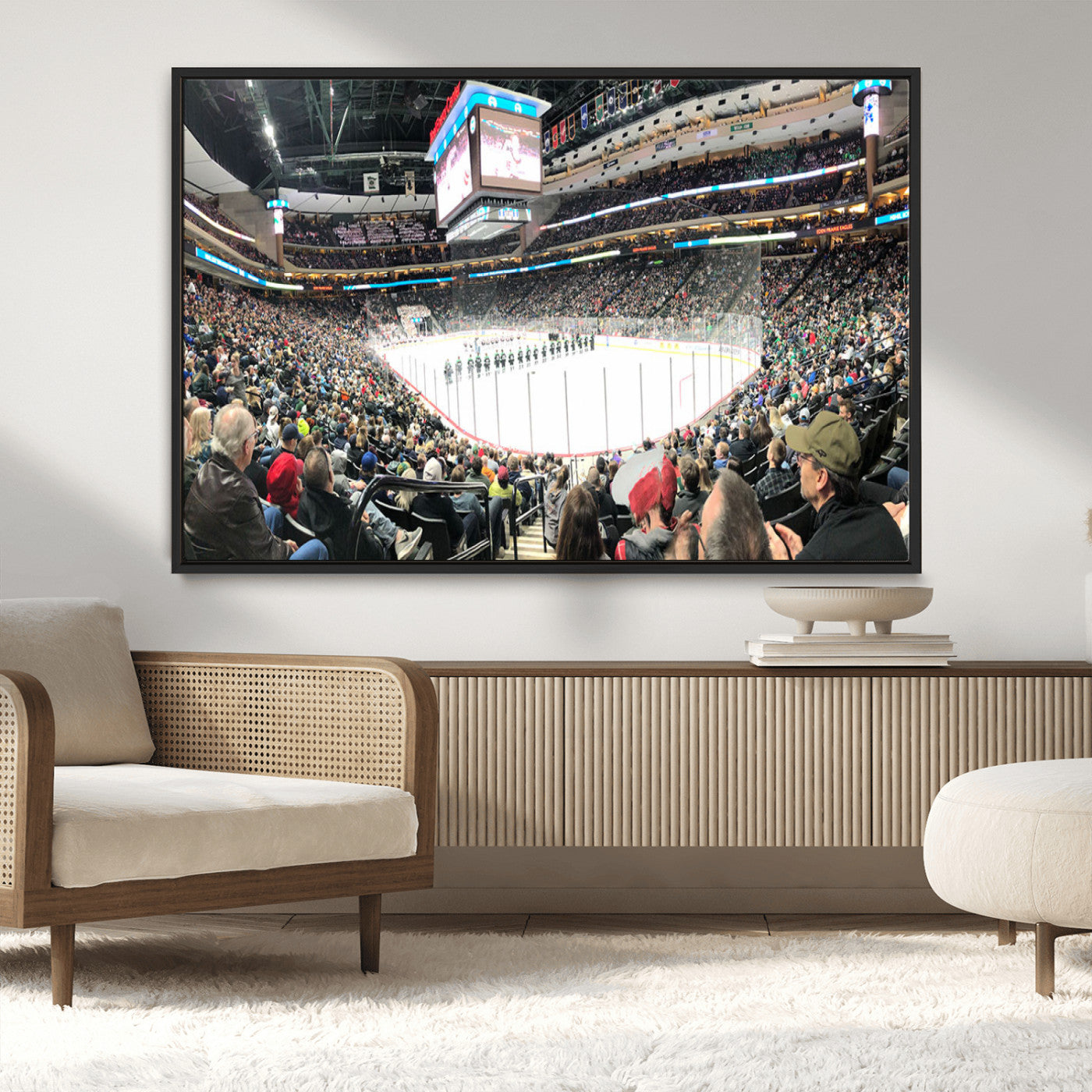 MGV-FC-36X24 - Xcel Energy Center St Paul Minnesota Wild Ice Hockey Stadium Canvas, Minnesota Wild Ice Hockey