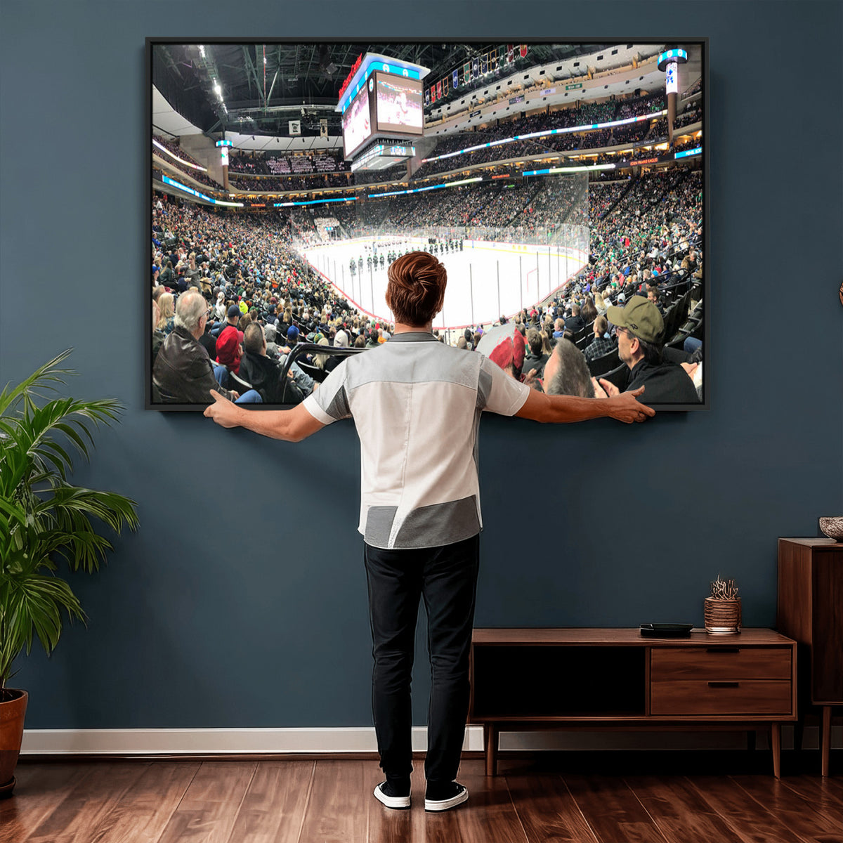 44414-MGV-CV-36X24 - Xcel Energy Center St Paul Minnesota Wild Ice Hockey Stadium