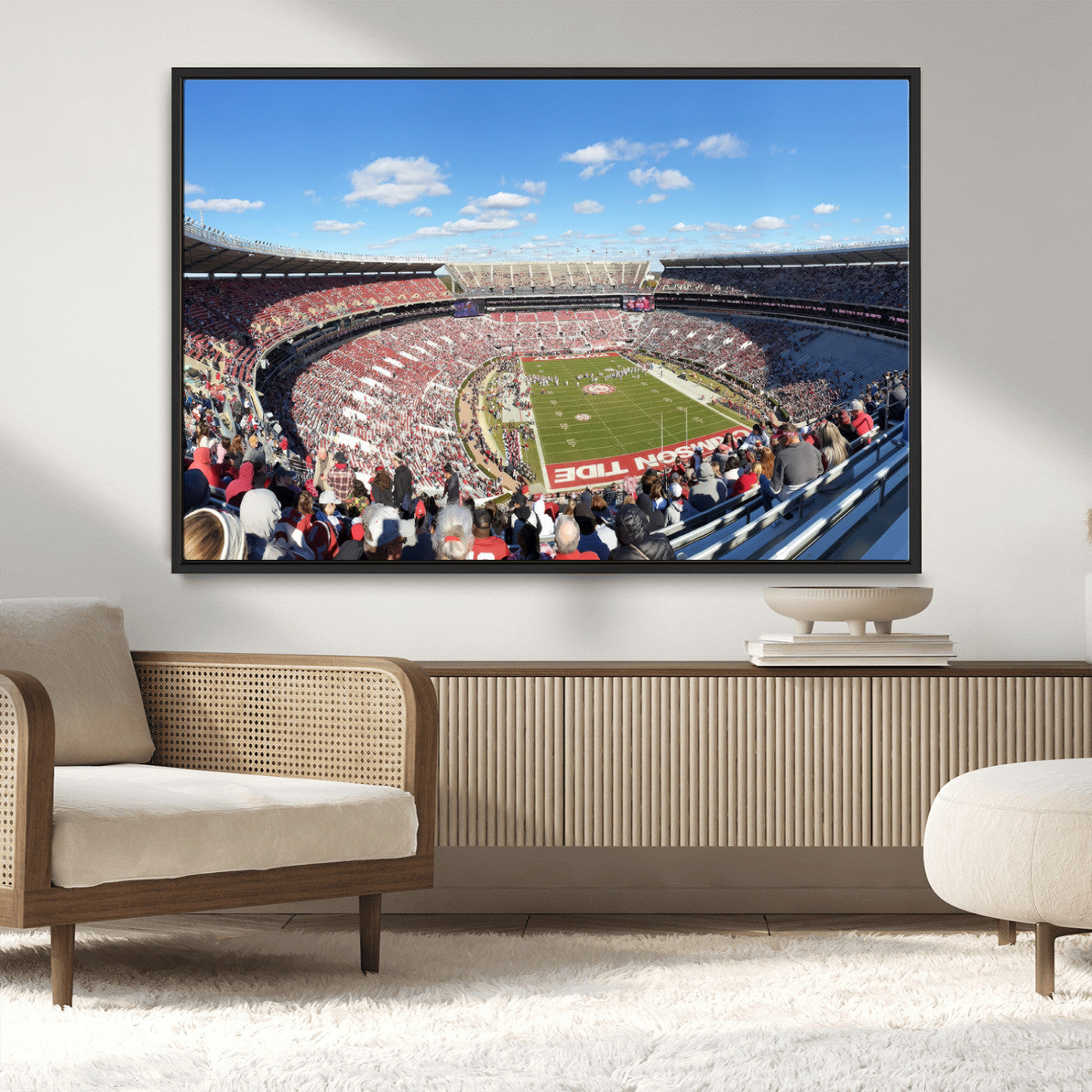 MGV-FC-36X24 - University of Alabama Crimson Tide Print Wall Art - Tuscaloosa Bryant-Denny Stadium Wall Art Canvas