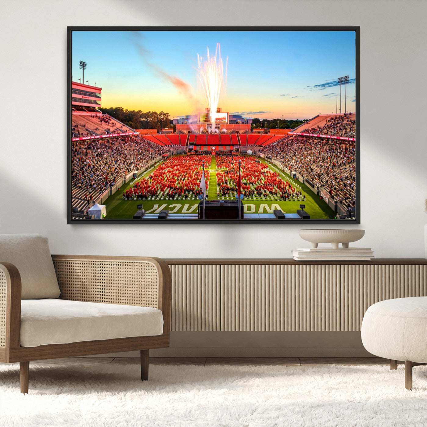 MGV-FC-36X24 - North Carolina State University Canvas Print, North Carolina State University Wolfpack Football Team