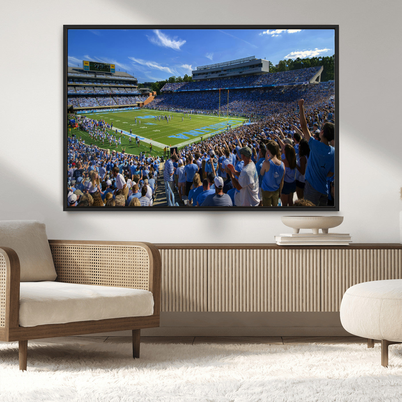 MGV-FC-36X24 - University of North Carolina Tar Heels Team Canvas Print - Chapel Hill Kenan Memorial Stadium Wall