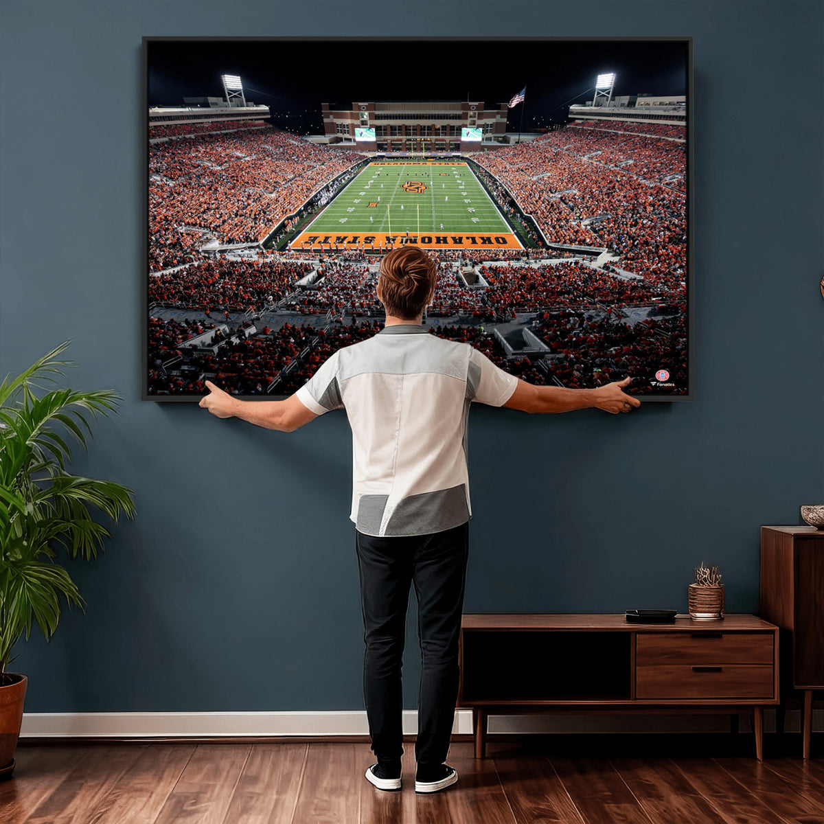 81675-MGV-CV-36X24 - Boone Pickens Stadium Wall Art Oklahoma State Cowboys Print
