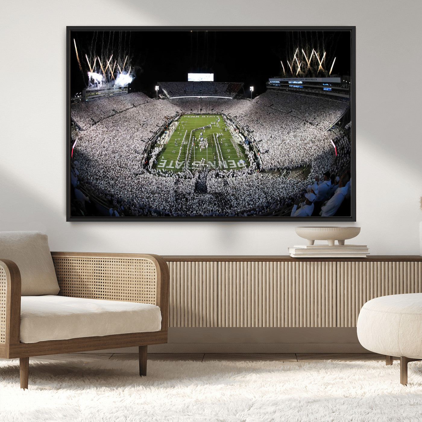 84537-MGV-CV-36X24-Penn State Beaver Stadium Canvas Wall Art - Nittany Lions Football Print