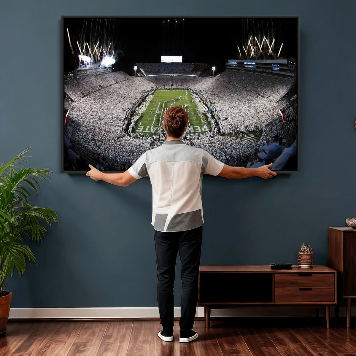 84537-MGV-CV-36X24 - Penn State Beaver Stadium Canvas Wall Art - Nittany Lions Football Print