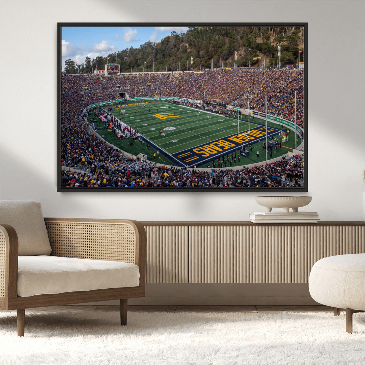 MGV-FC-36X24 - University of California Golden Bears Football Team Print - Berkeley California Memorial Stadium Art