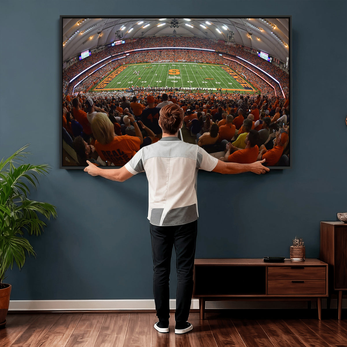 43291-MGV-CV-36X24 - Syracuse University Orange Football Canvas Print, Football Team Print - Syracuse JMA Wireless Dome
