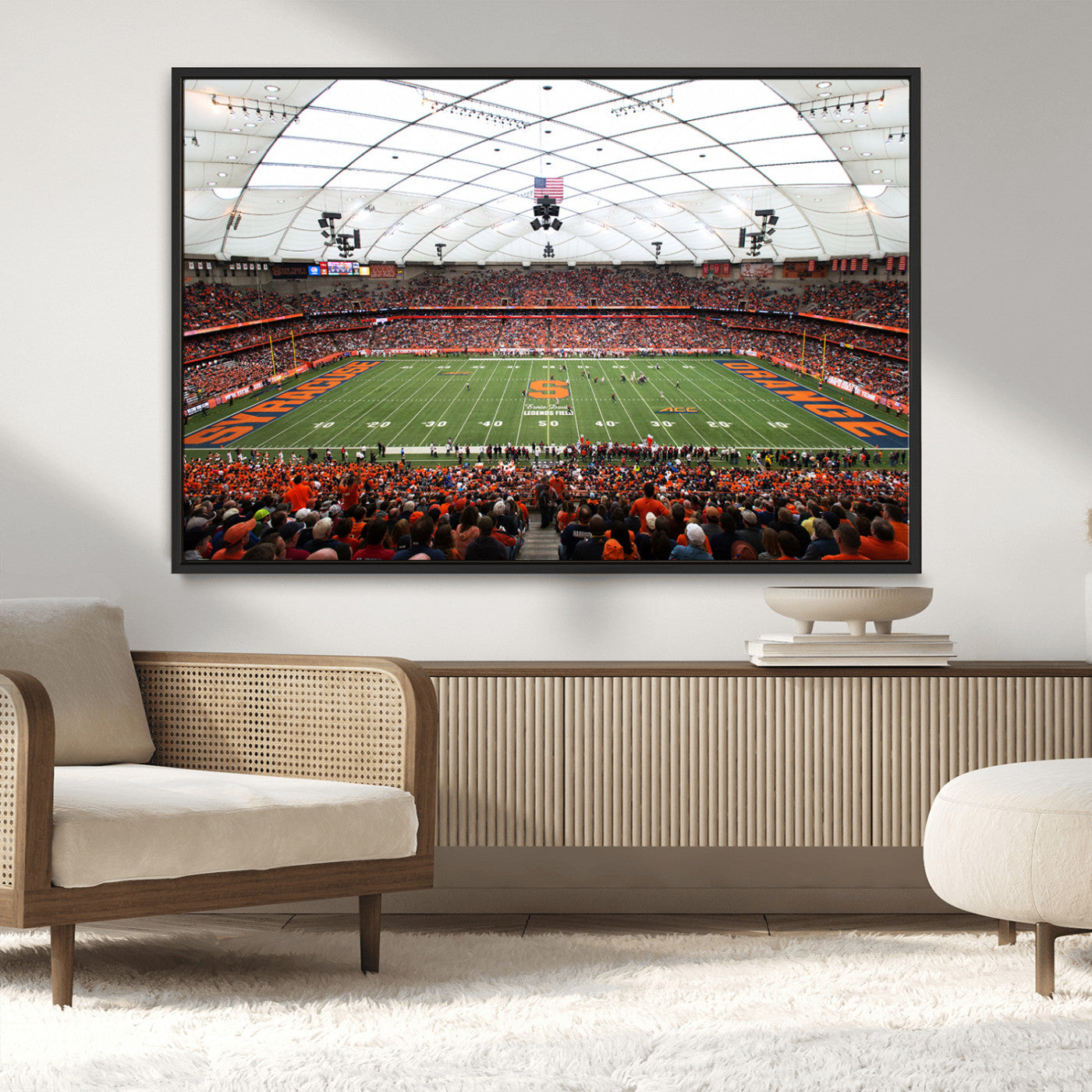 MGV-FC-36X24 - Syracuse University Orange Football Team Print - Syracuse JMA Wireless Dome Wall Art Canvas Print