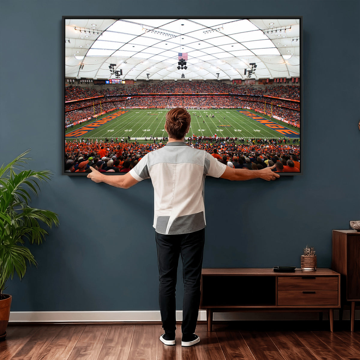 78104-MGV-CV-36X24 - Syracuse University Orange Football Team Print, Syracuse