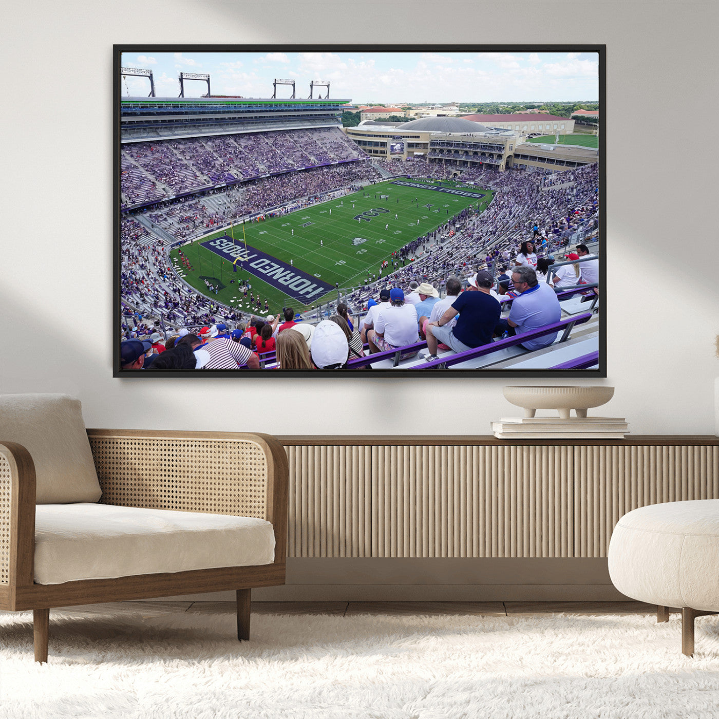 MGV-FC-36X24 - The Texas Christian University TCU Horned Frogs Football Team Print - Fort Worth Amon G. Carter
