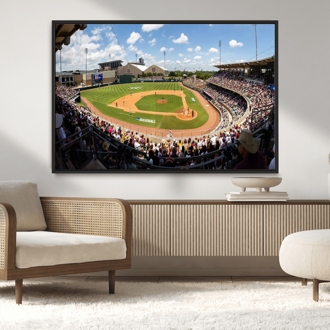 MGV-FC-36X24 - The Texas A&M University Aggies Athletics Team Print - College Station Kyle Field Wall Art Canvas
