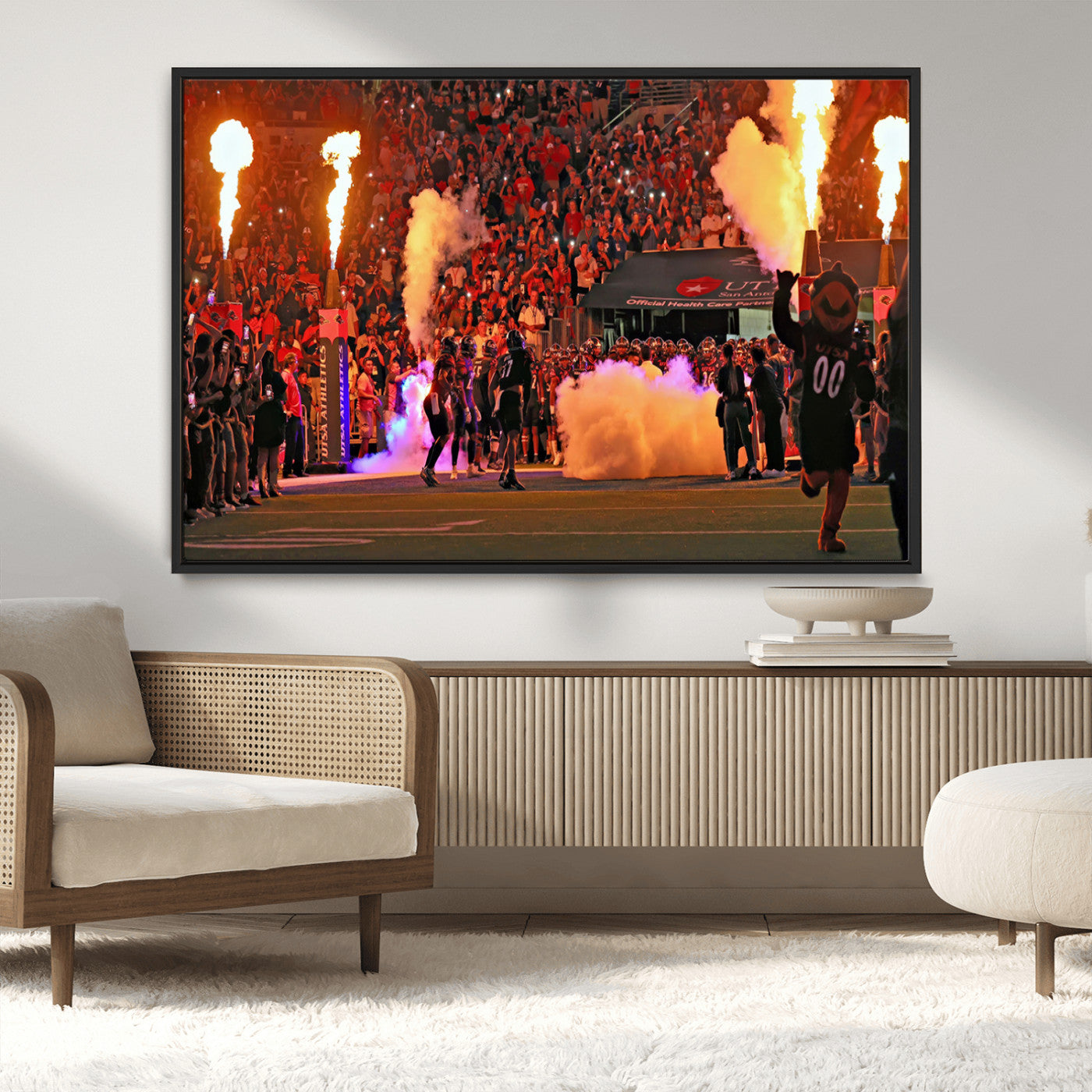MGV-FC-36X24 - The University of Texas at San Antonio Roadrunners Football Team Print - San Antonio Alamodome Wall