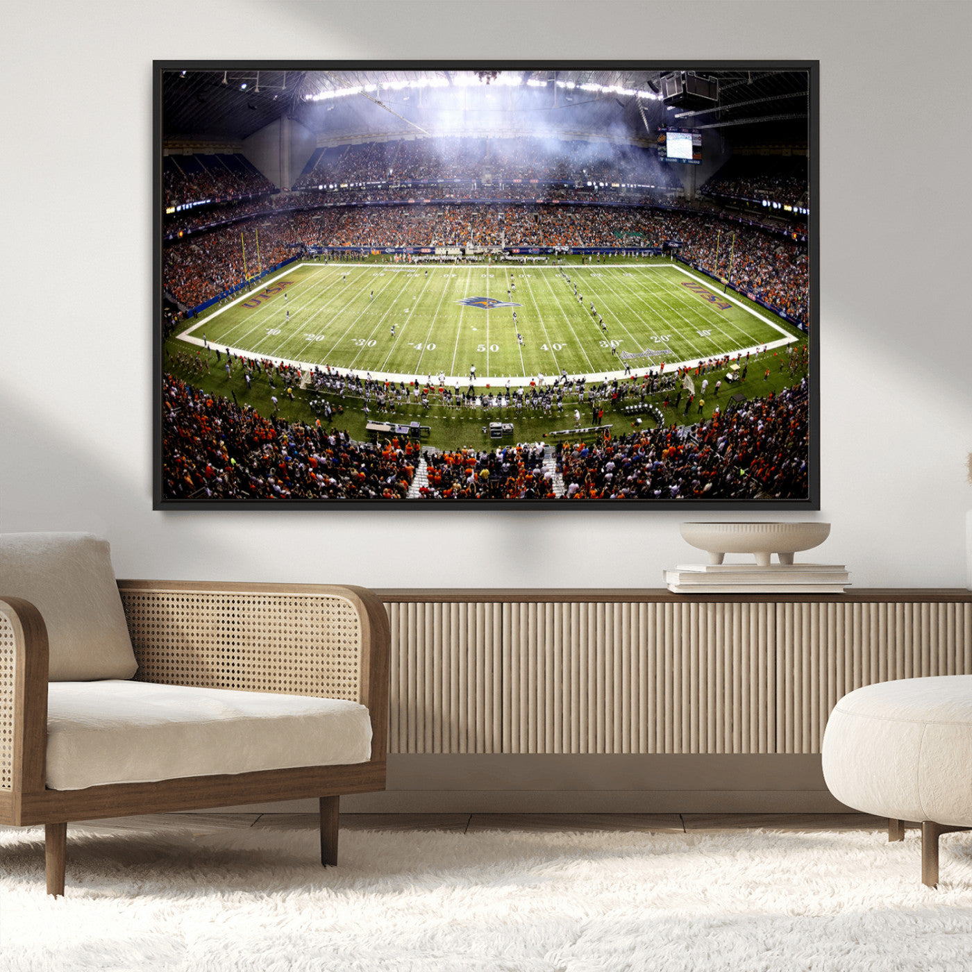 MGV-FC-36X24 - The University of Texas at San Antonio Roadrunners Football Team Print - San Antonio Alamodome Wall