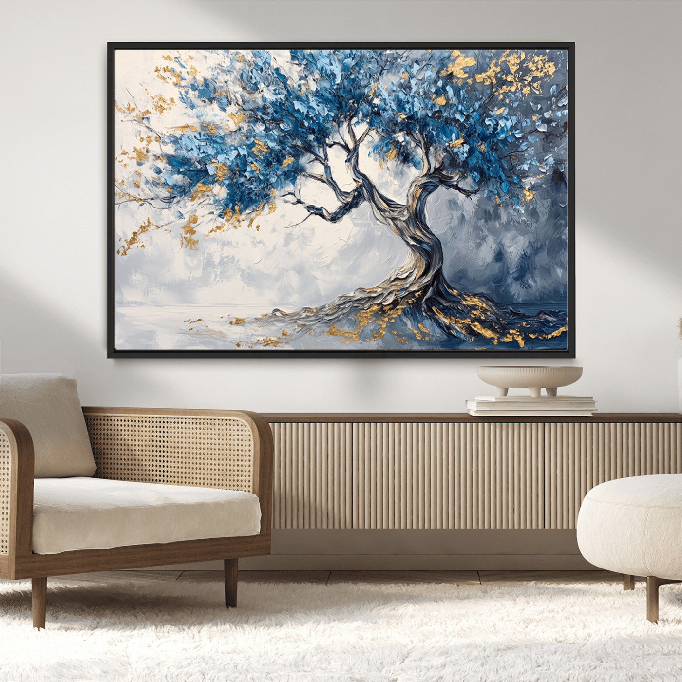 MGV-FC-36X24 - Abstract Tree Painting Canvas Wall Art | Tree of Life Painting Wall Art Canvas Print