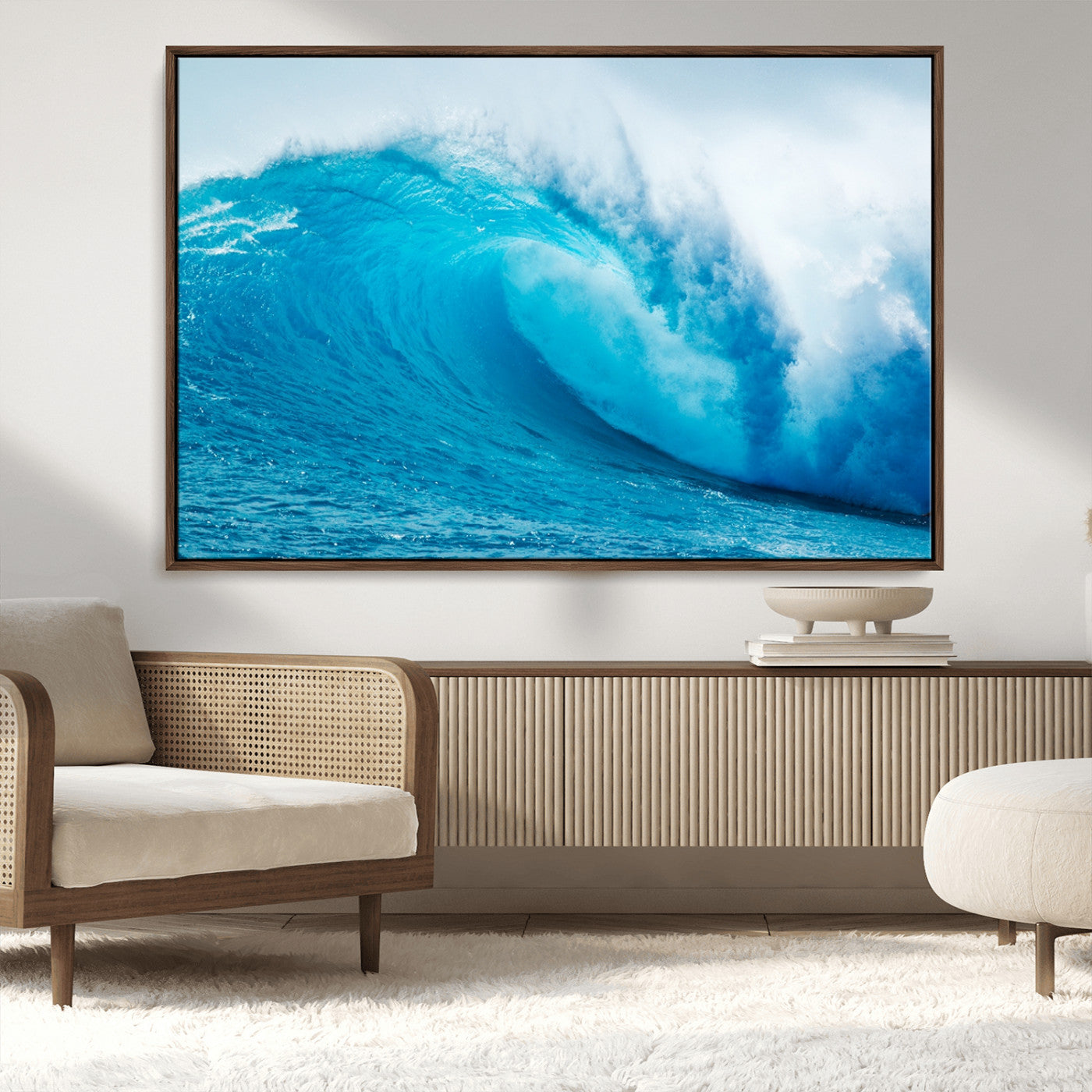 MGV-FC-36X24 - Big Ocean Surfing Wave Wall Art Canvas Print