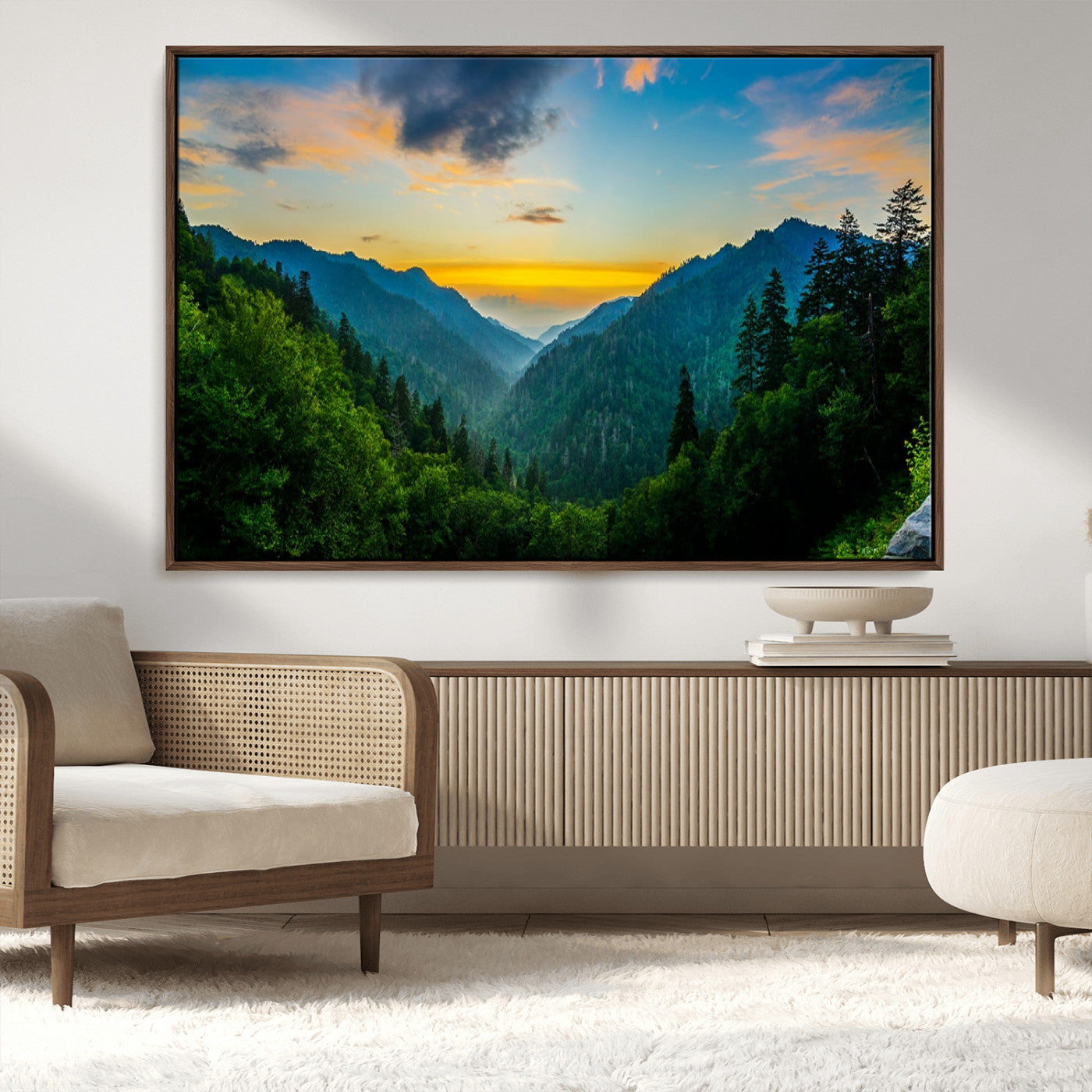 MGV-FC-36X24 - Green Forest Wall Art Canvas Print