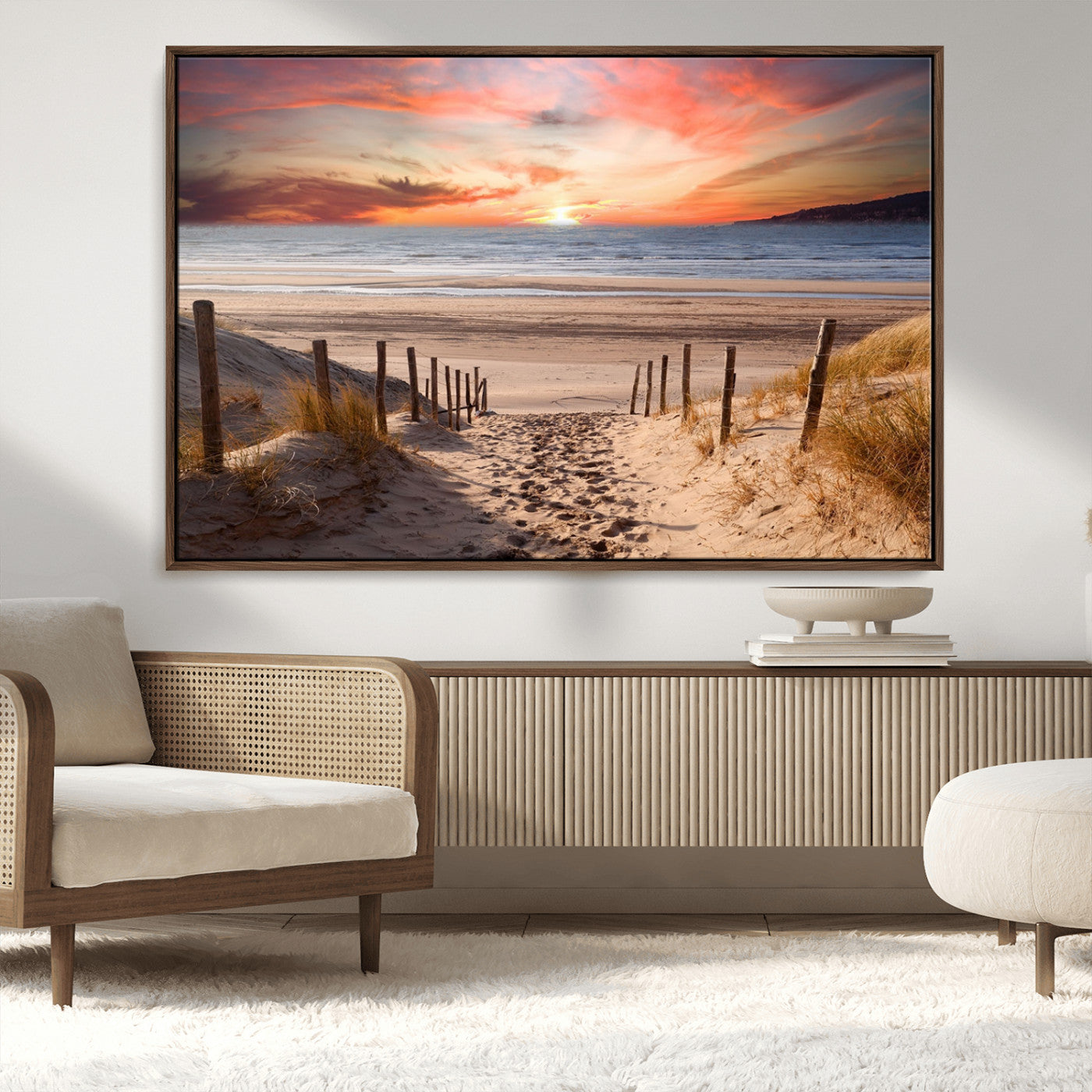 MGV-FC-36X24 - Sunset on the Sea Wall Art Canvas Print