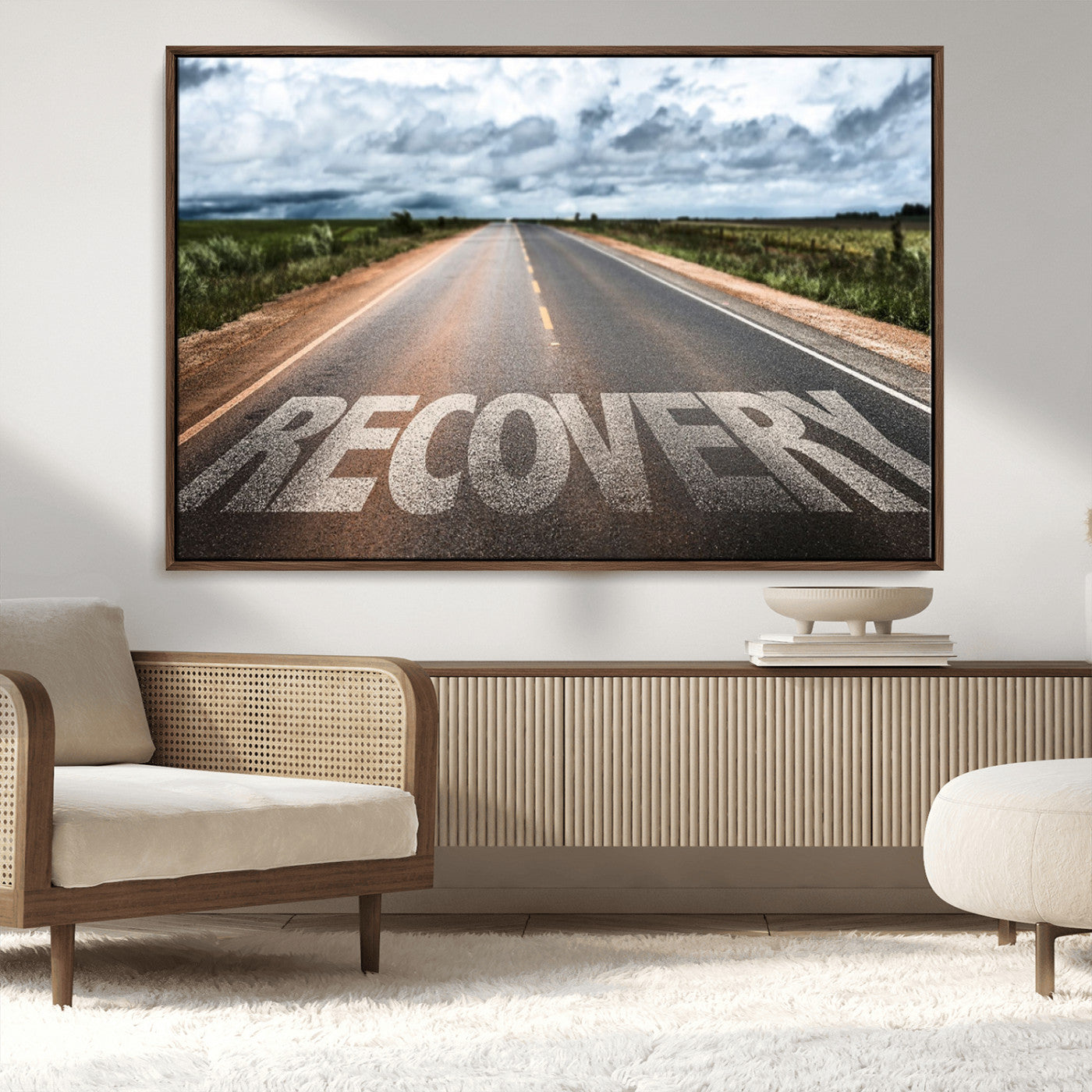 MGV-FC-36X24 - Recovery Road Wall Art Canvas Print