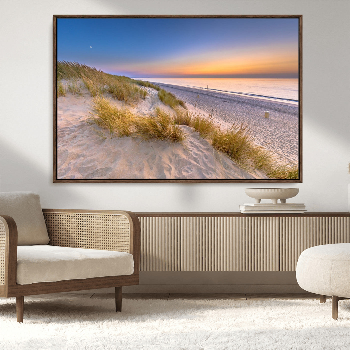 -Sunrise On The Beach Wall Art Canvas Print