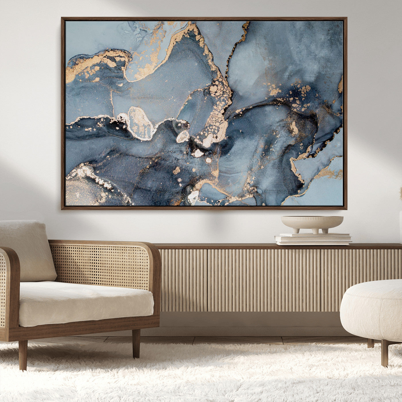 MGV-FC-36X24 - Multipanel Marble Fluid Effect Wall Art Abstract Canvas Wall Art Print