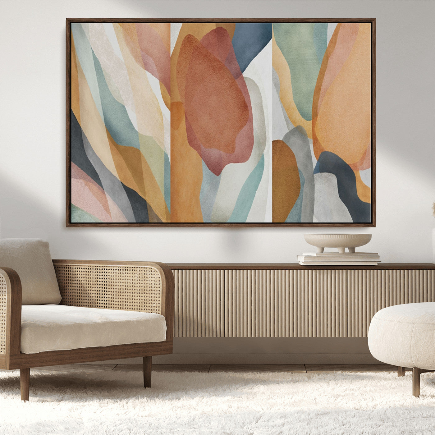 MGV-FC-36X24 - Boho Wall Art Canvas Print Set, Watercolor Boho Wall Art Canvas