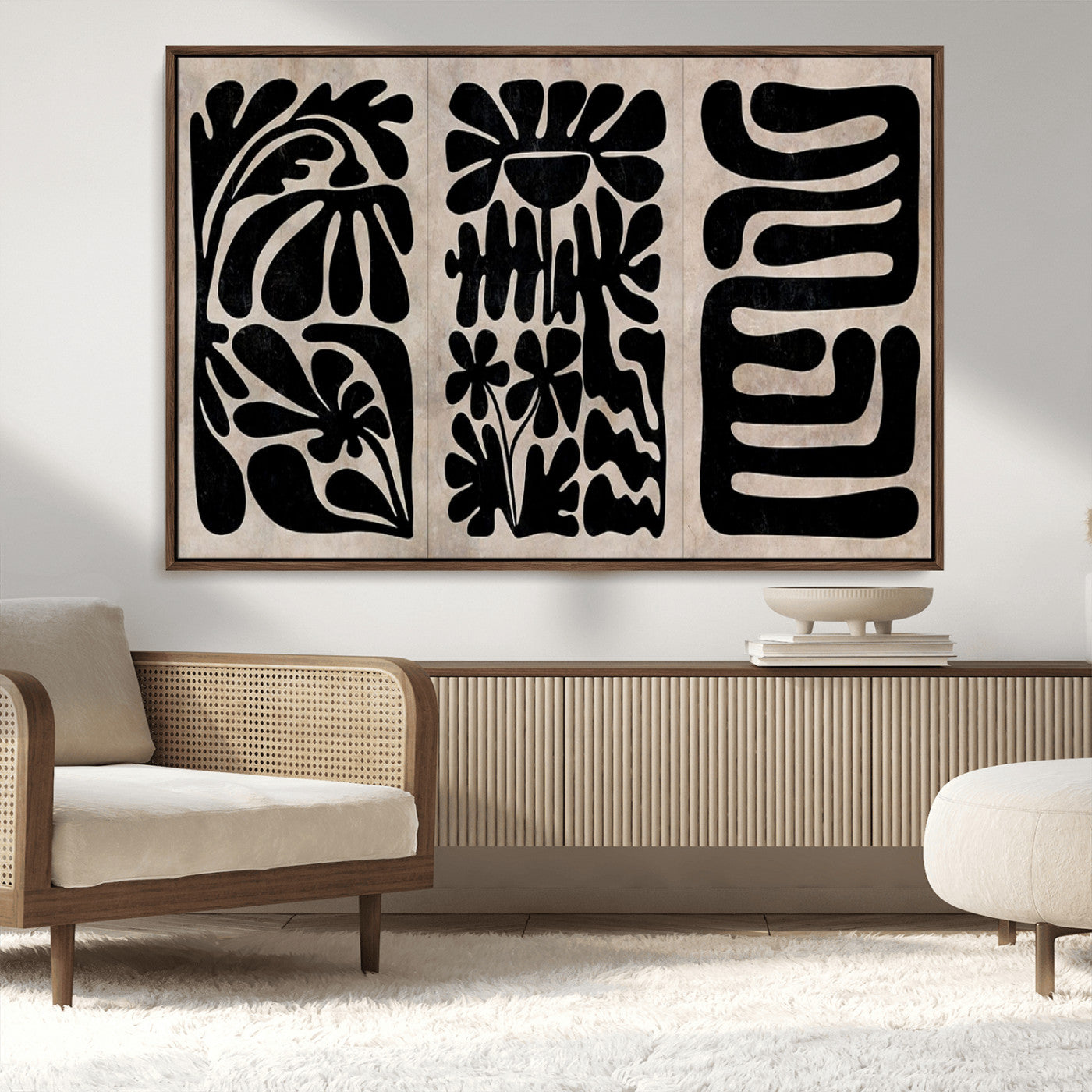 MGV-FC-36X24 - Canvas Print Wall Art Abstract Art Boho, Framed Boho Art Canvas Print