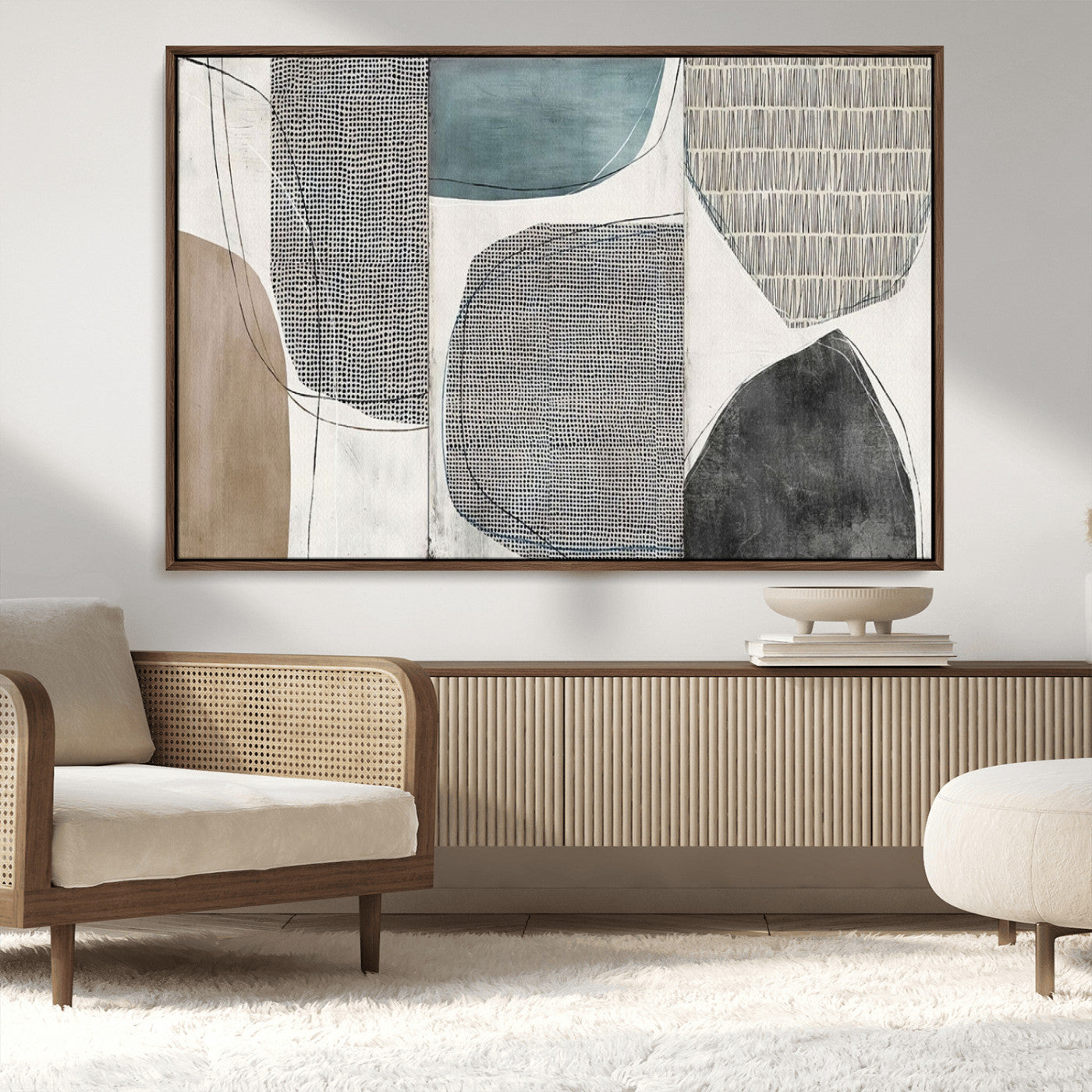 MGV-FC-36X24 - Canvas Print Wall Art Abstract Art Boho, Framed Boho Decor Canvas Print