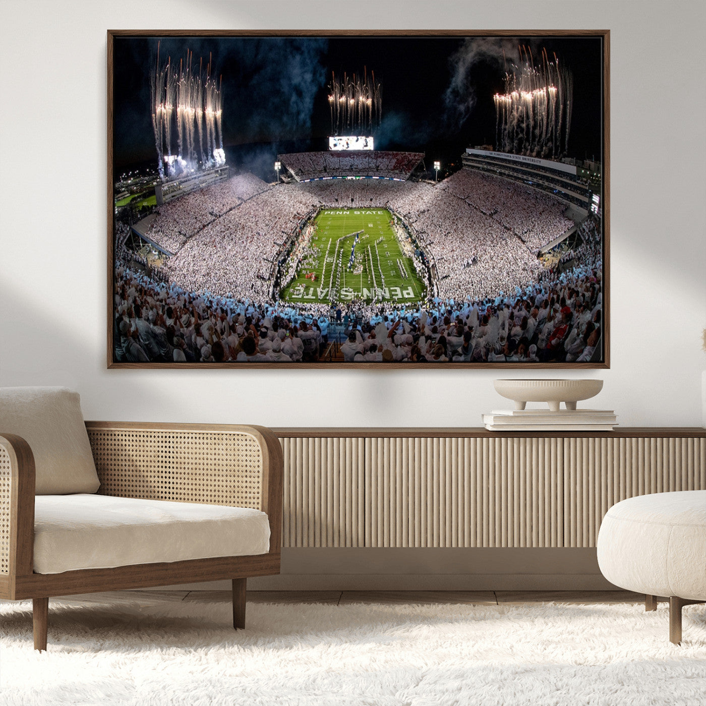 MGV-FC-36X24 - Penn Stadium Football Wall Art Canvas Print, Pennsylvania University Football Stadium
