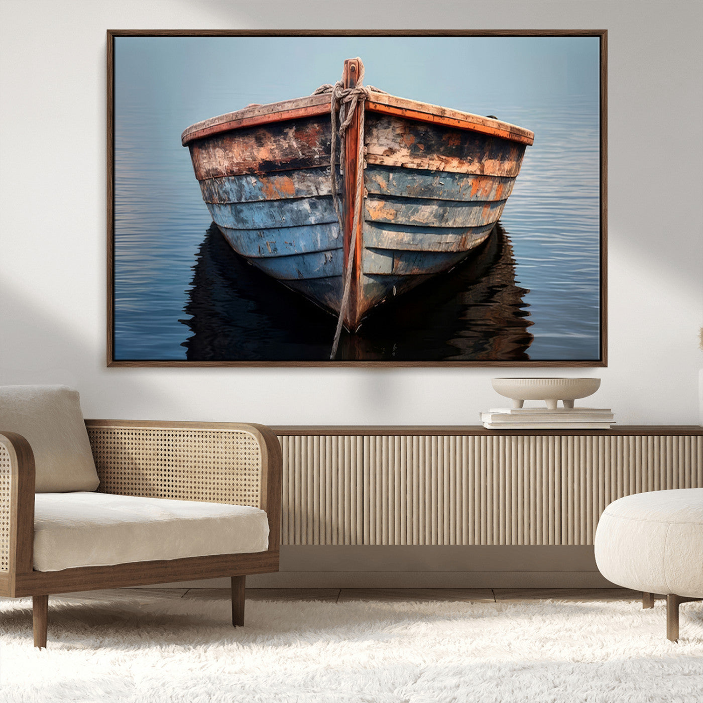 MGV-FC-36X24 - Stunning Vintage Boat Canvas Print | Nautical Wall