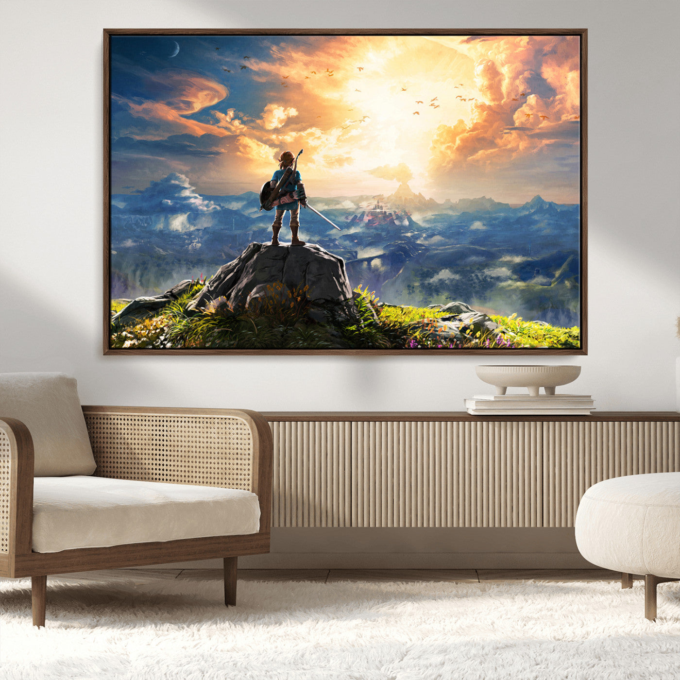 MGV-FC-36X24 - Legend of Zelda Breath of the Wild Game Wall Art Canvas, Legend of Zelda Canvas Print