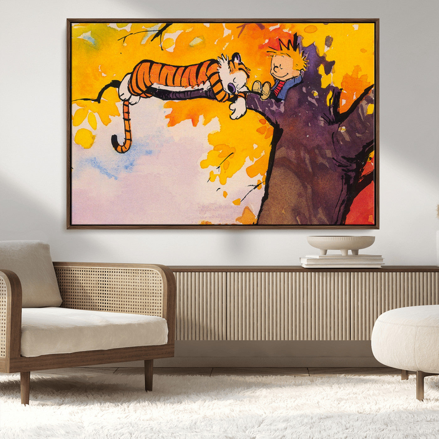 MGV-FC-36X24 - High-Quality Giclee Canvas Print for Stunning Home Decor, Framed Calvin Wall Art