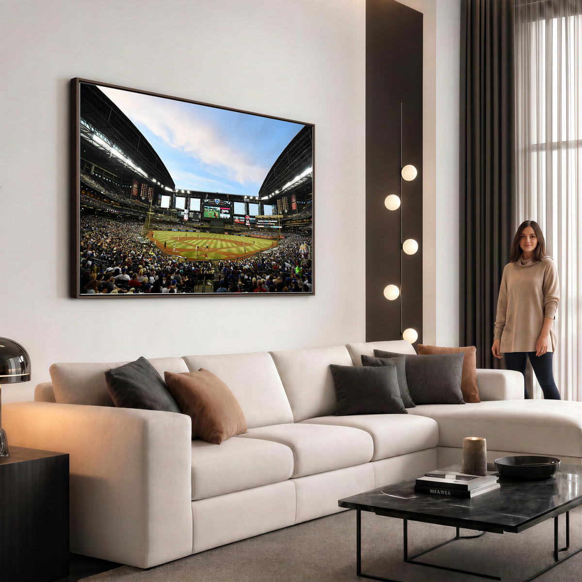 92672-MGV-CV-36X24 - Arizona Diamondbacks Team Print - Phoenix Chase Field