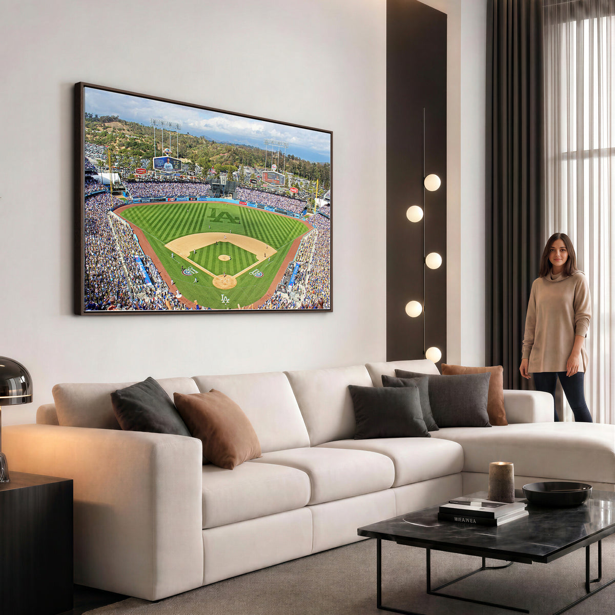 34760-MGV-CV-36X24 - Citi Field Wall Art Print | 3-Panel New York Mets Baseball Stadium Canvas Print