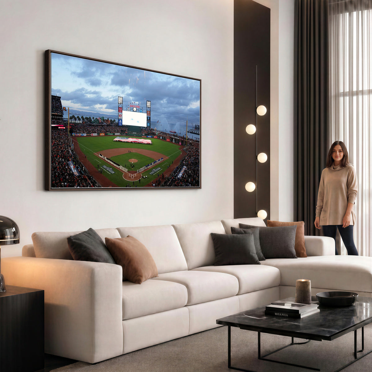 44631-MGV-CV-36X24 - Oracle Park San Francisco Giants Wall Art | Oracle Park Stadium Canvas Print