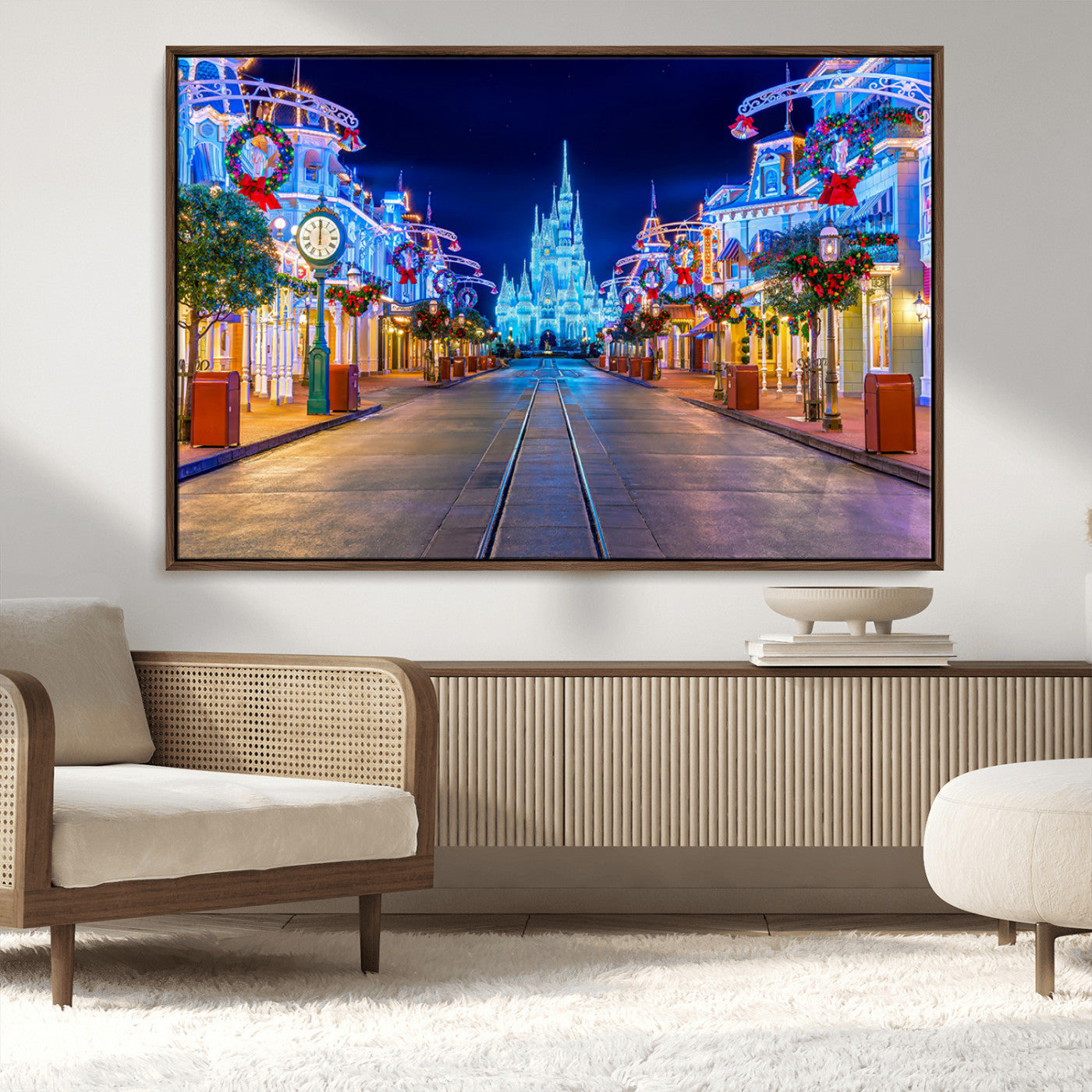 MGV-FC-36X24 - Disney Wall Art | Castle Large Wall Art Disney Magic Kingdom Print for Kids Room Decoration | Disney