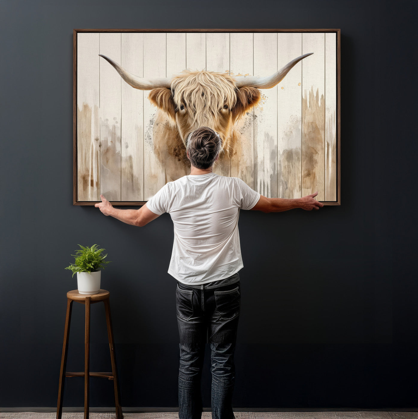 83059-MGV-CV-36X24 - Vibrant Autumn Landscape Canvas Wall Art - Fall Foliage and Mountain View Print for Home, Farmhouse, and Cozy Cabin Decor, Ready to Hang