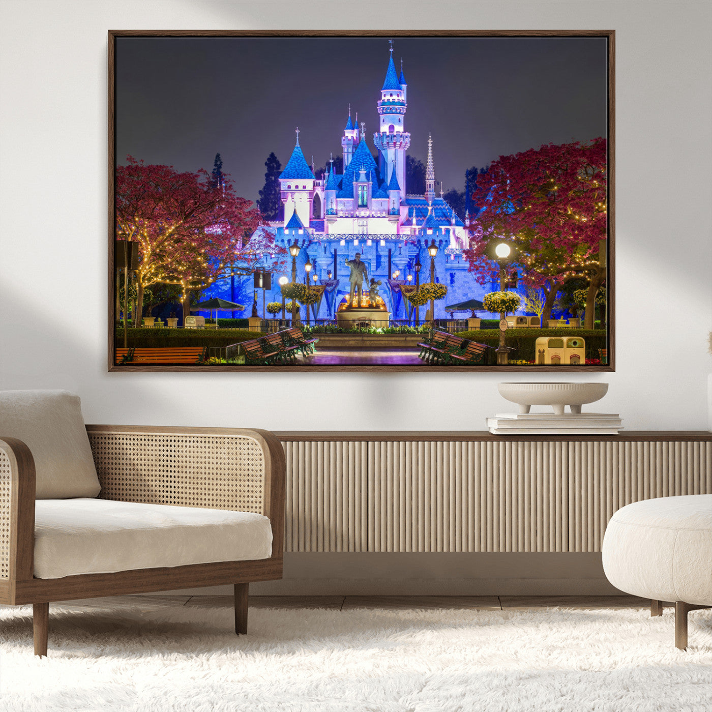 66710-MGV-CV-36X24-Large Disney Castle Wall Art Canvas Print - Magic Kingdom Kids Room Decoration Disney World